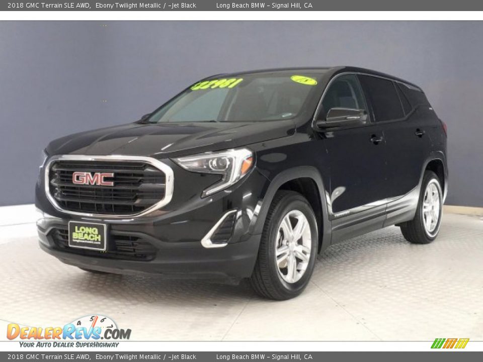 2018 GMC Terrain SLE AWD Ebony Twilight Metallic / ­Jet Black Photo #12