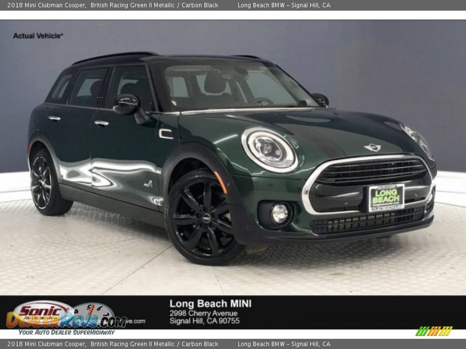 2018 Mini Clubman Cooper British Racing Green II Metallic / Carbon Black Photo #1
