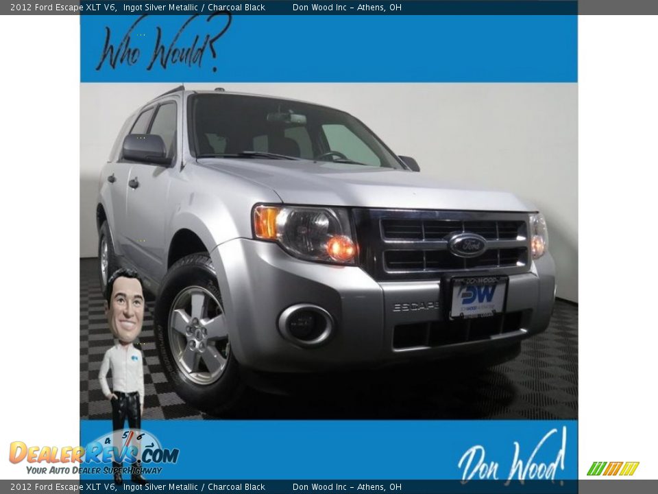2012 Ford Escape XLT V6 Ingot Silver Metallic / Charcoal Black Photo #1