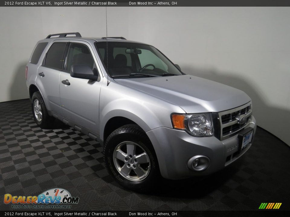 2012 Ford Escape XLT V6 Ingot Silver Metallic / Charcoal Black Photo #2