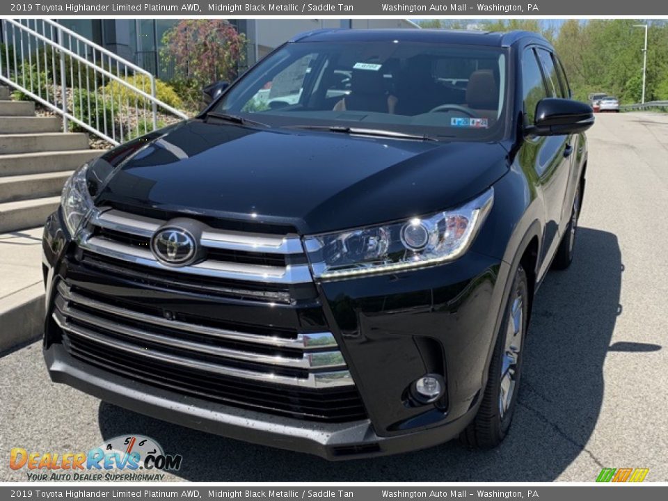 2019 Toyota Highlander Limited Platinum AWD Midnight Black Metallic / Saddle Tan Photo #1