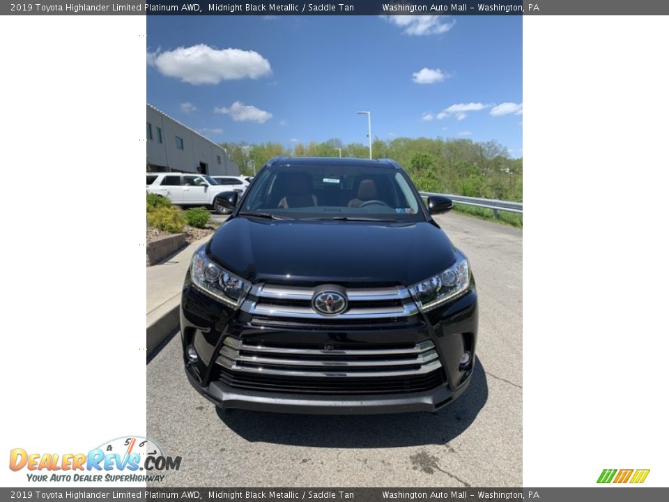 2019 Toyota Highlander Limited Platinum AWD Midnight Black Metallic / Saddle Tan Photo #2