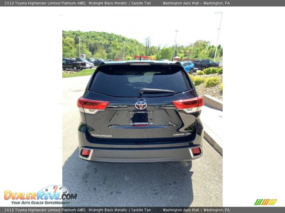 2019 Toyota Highlander Limited Platinum AWD Midnight Black Metallic / Saddle Tan Photo #5