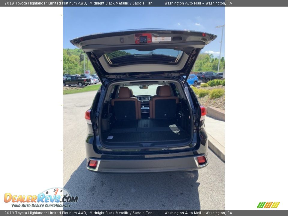 2019 Toyota Highlander Limited Platinum AWD Midnight Black Metallic / Saddle Tan Photo #21