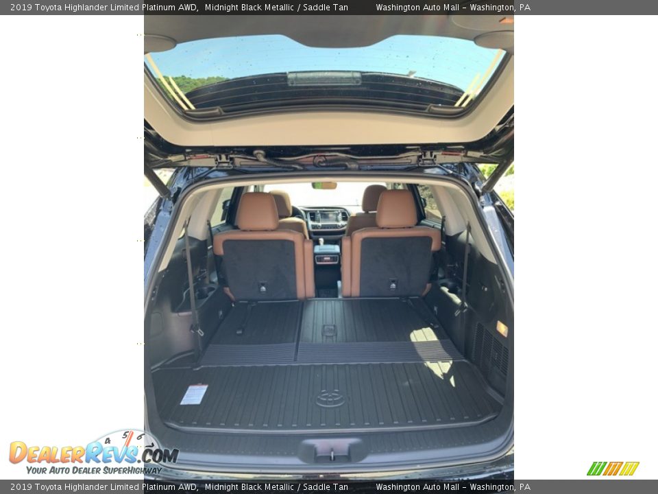 2019 Toyota Highlander Limited Platinum AWD Midnight Black Metallic / Saddle Tan Photo #22