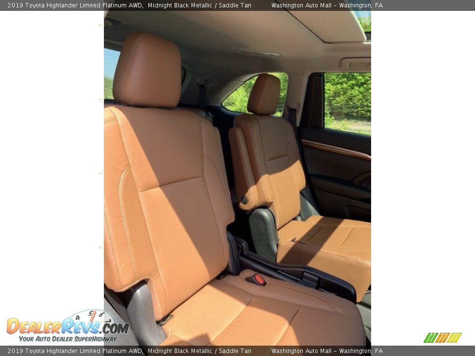 2019 Toyota Highlander Limited Platinum AWD Midnight Black Metallic / Saddle Tan Photo #25