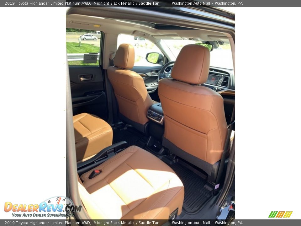 2019 Toyota Highlander Limited Platinum AWD Midnight Black Metallic / Saddle Tan Photo #28