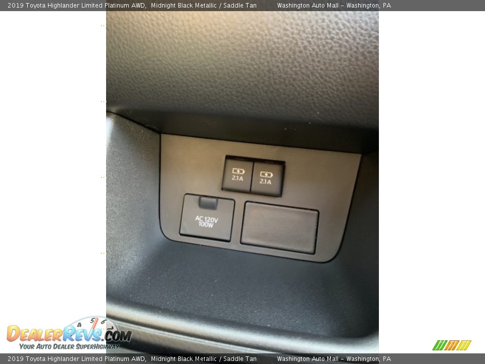 2019 Toyota Highlander Limited Platinum AWD Midnight Black Metallic / Saddle Tan Photo #29