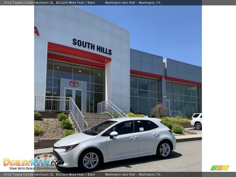 2019 Toyota Corolla Hatchback SE Blizzard White Pearl / Black Photo #7