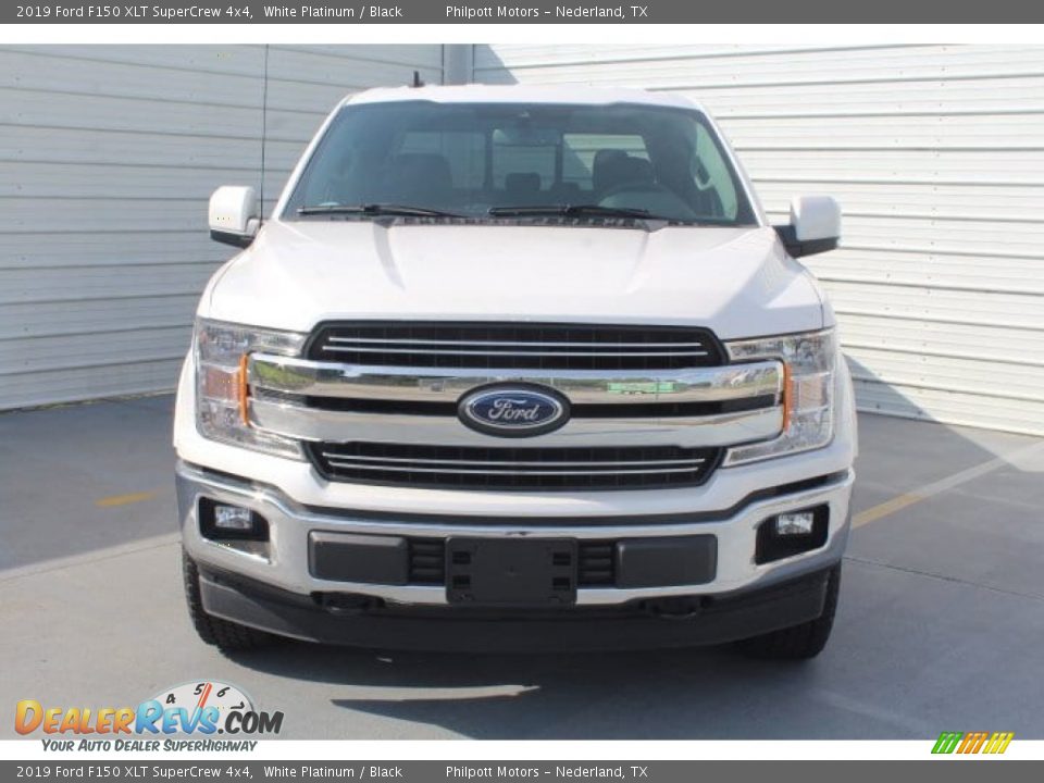 2019 Ford F150 XLT SuperCrew 4x4 White Platinum / Black Photo #3