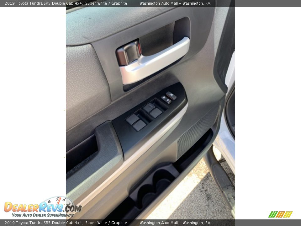 2019 Toyota Tundra SR5 Double Cab 4x4 Super White / Graphite Photo #9
