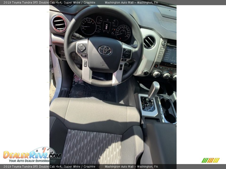 2019 Toyota Tundra SR5 Double Cab 4x4 Super White / Graphite Photo #11