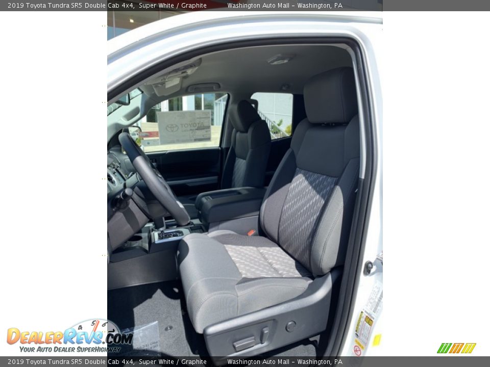 2019 Toyota Tundra SR5 Double Cab 4x4 Super White / Graphite Photo #12