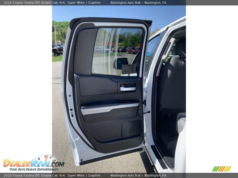2019 Toyota Tundra SR5 Double Cab 4x4 Super White / Graphite Photo #15