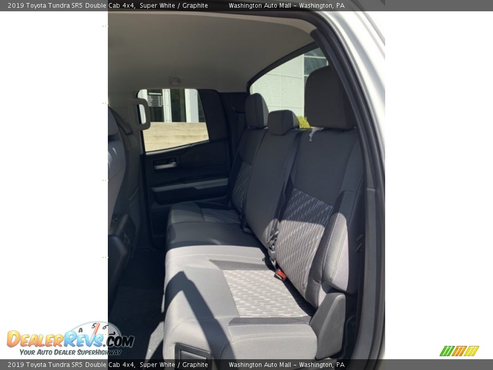 2019 Toyota Tundra SR5 Double Cab 4x4 Super White / Graphite Photo #17