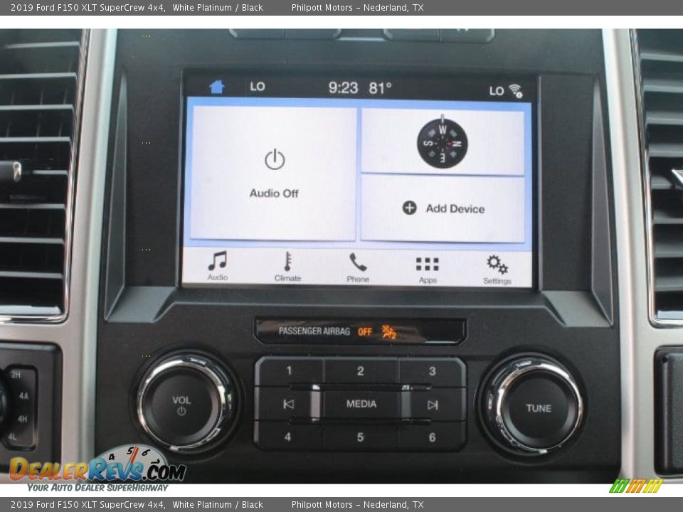 2019 Ford F150 XLT SuperCrew 4x4 White Platinum / Black Photo #12