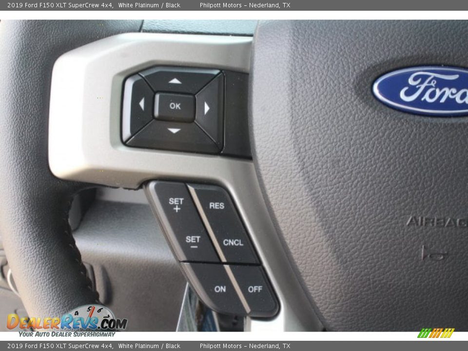 2019 Ford F150 XLT SuperCrew 4x4 White Platinum / Black Photo #15
