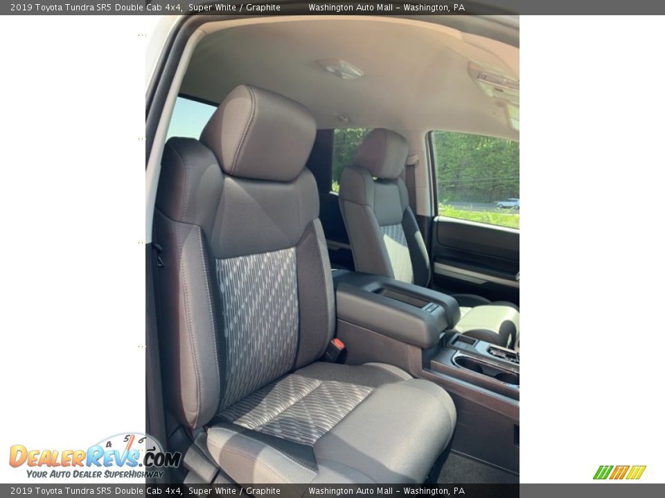 2019 Toyota Tundra SR5 Double Cab 4x4 Super White / Graphite Photo #28