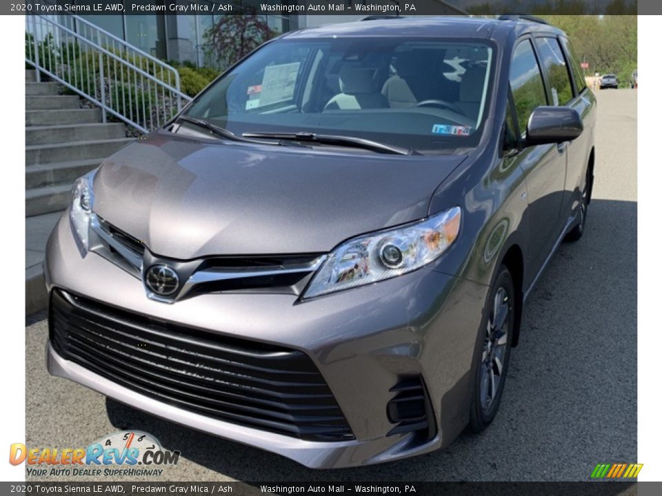 2020 Toyota Sienna LE AWD Predawn Gray Mica / Ash Photo #1