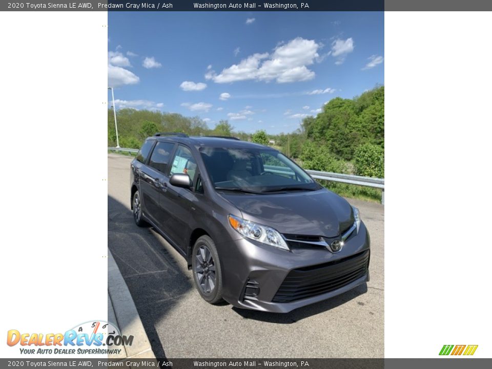 2020 Toyota Sienna LE AWD Predawn Gray Mica / Ash Photo #3