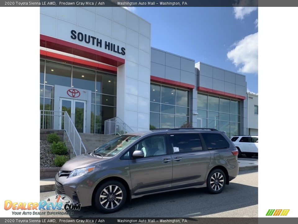 2020 Toyota Sienna LE AWD Predawn Gray Mica / Ash Photo #7