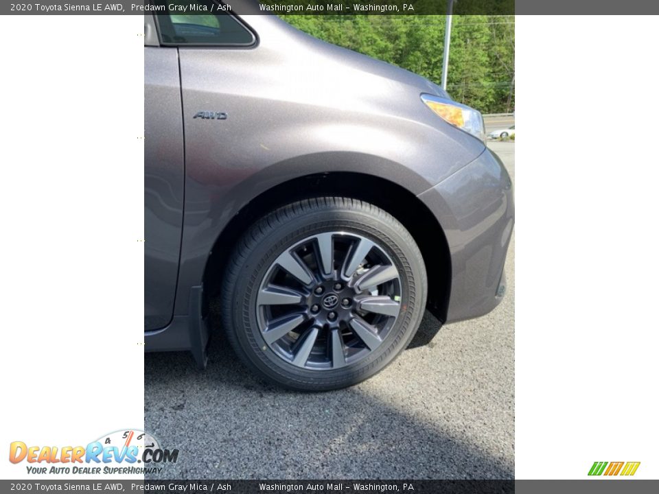 2020 Toyota Sienna LE AWD Predawn Gray Mica / Ash Photo #36