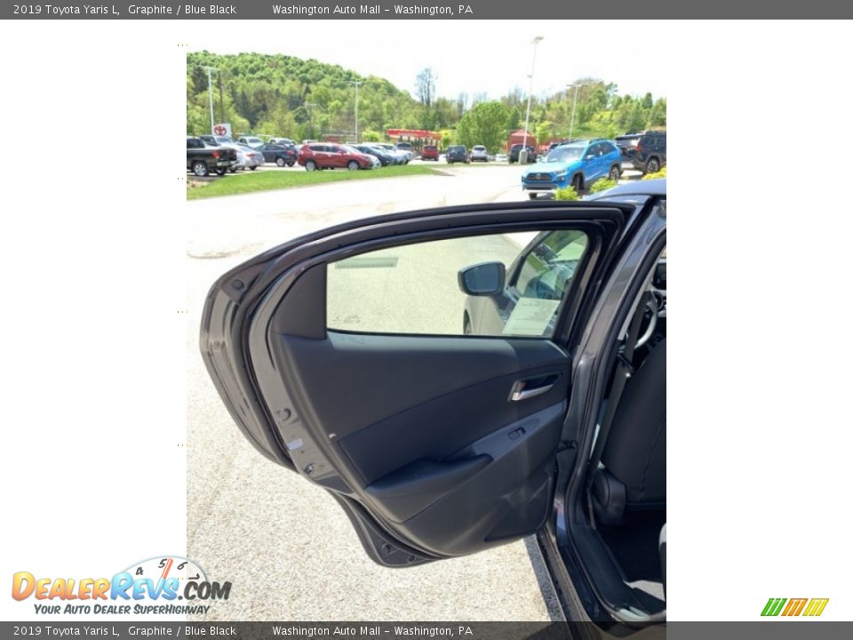 2019 Toyota Yaris L Graphite / Blue Black Photo #15