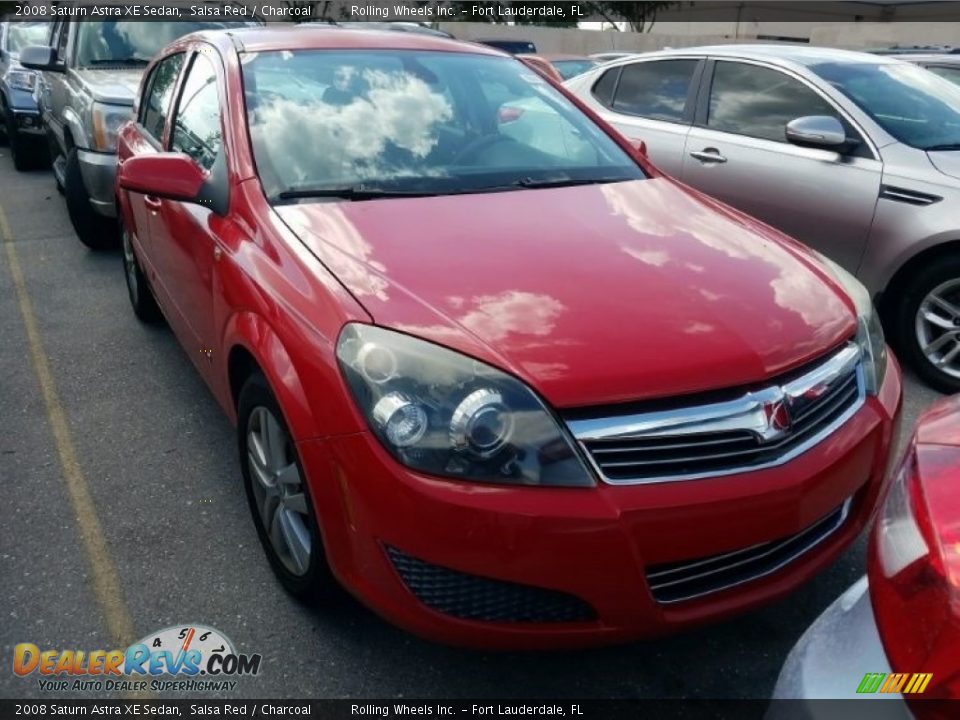 2008 Saturn Astra XE Sedan Salsa Red / Charcoal Photo #1