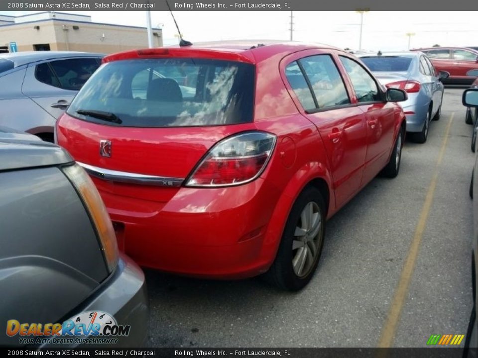 2008 Saturn Astra XE Sedan Salsa Red / Charcoal Photo #3