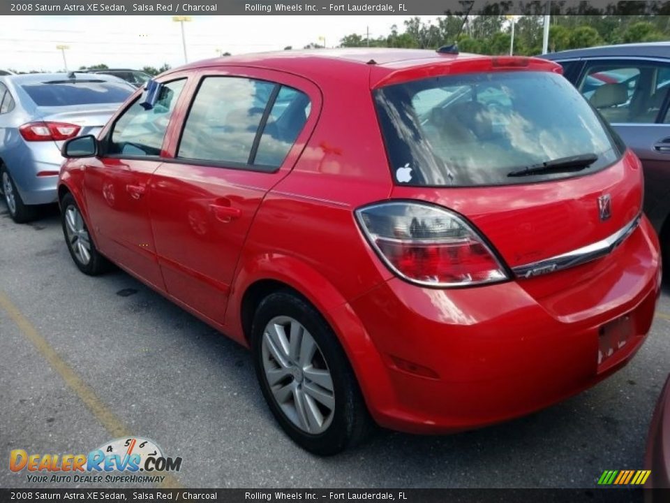 2008 Saturn Astra XE Sedan Salsa Red / Charcoal Photo #4