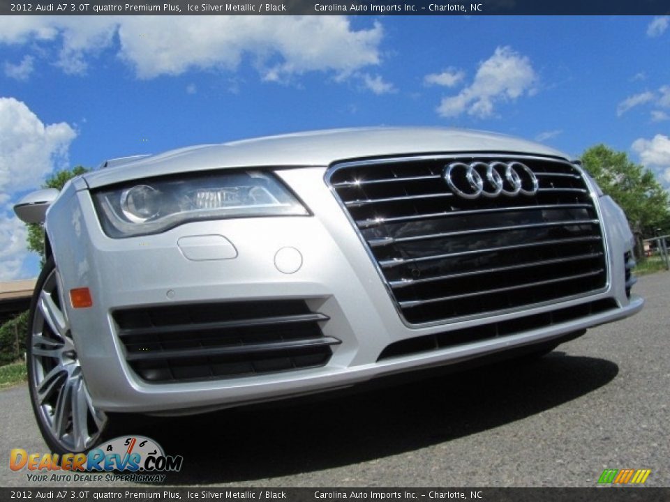 2012 Audi A7 3.0T quattro Premium Plus Ice Silver Metallic / Black Photo #1