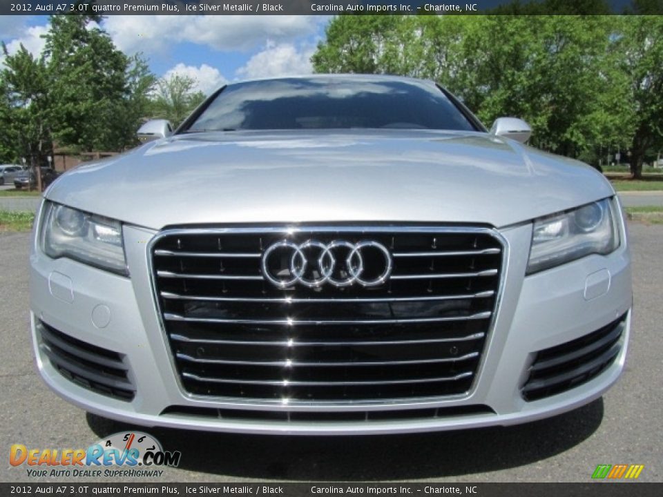 2012 Audi A7 3.0T quattro Premium Plus Ice Silver Metallic / Black Photo #4