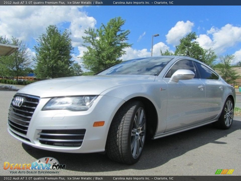 2012 Audi A7 3.0T quattro Premium Plus Ice Silver Metallic / Black Photo #6