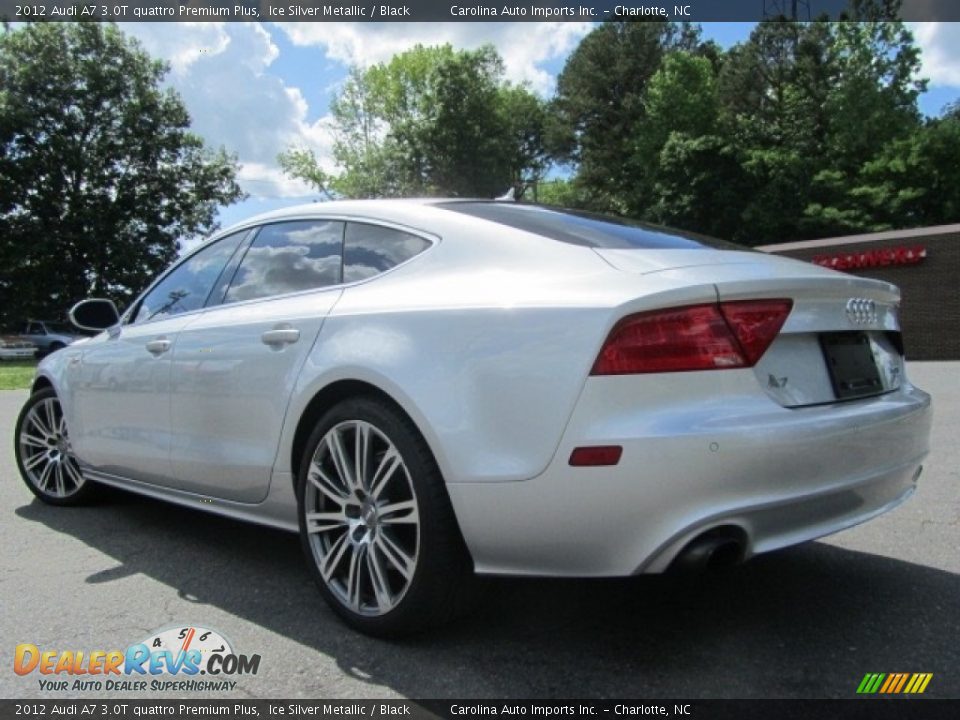 2012 Audi A7 3.0T quattro Premium Plus Ice Silver Metallic / Black Photo #8