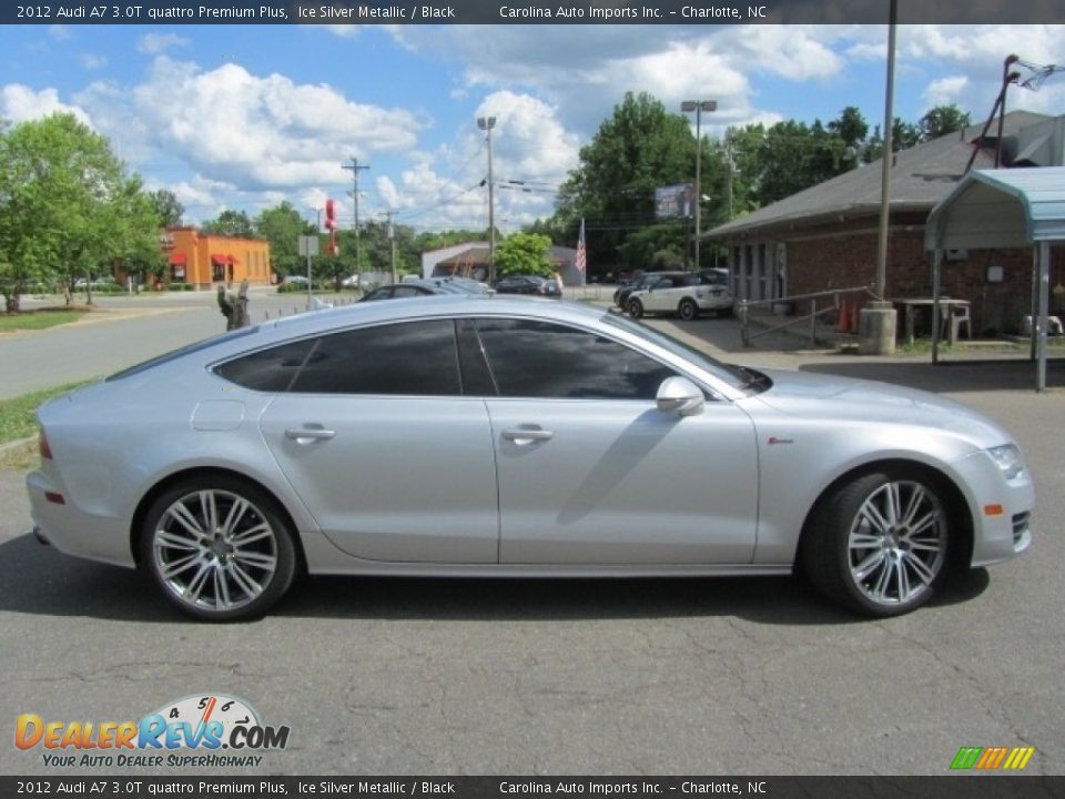 2012 Audi A7 3.0T quattro Premium Plus Ice Silver Metallic / Black Photo #11