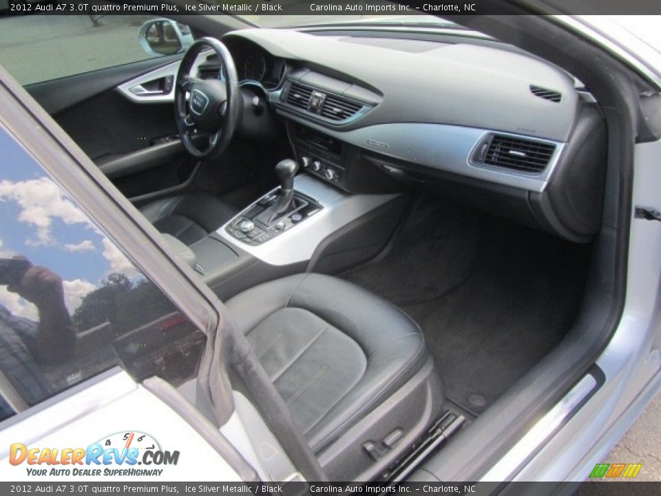 2012 Audi A7 3.0T quattro Premium Plus Ice Silver Metallic / Black Photo #22