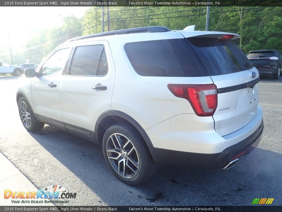 2016 Ford Explorer Sport 4WD Ingot Silver Metallic / Ebony Black Photo #5