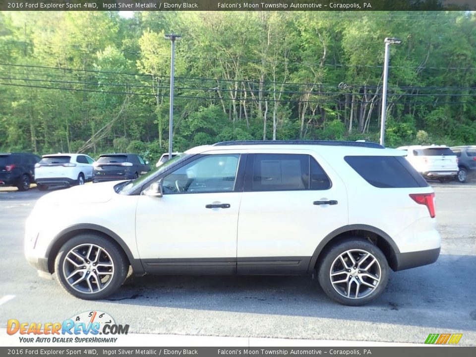 2016 Ford Explorer Sport 4WD Ingot Silver Metallic / Ebony Black Photo #6