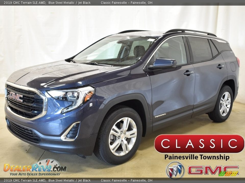 2019 GMC Terrain SLE AWD Blue Steel Metallic / Jet Black Photo #1
