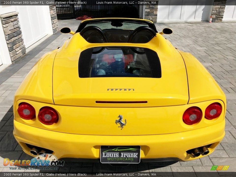 2003 Ferrari 360 Spider F1 Giallo (Yellow) / Nero (Black) Photo #8