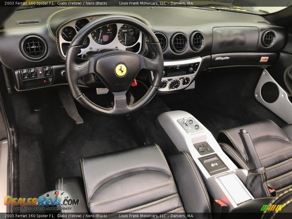 Nero (Black) Interior - 2003 Ferrari 360 Spider F1 Photo #9