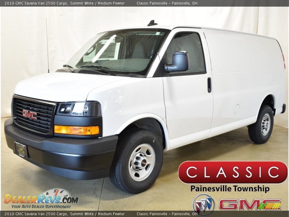 2019 GMC Savana Van 2500 Cargo Summit White / Medium Pewter Photo #1