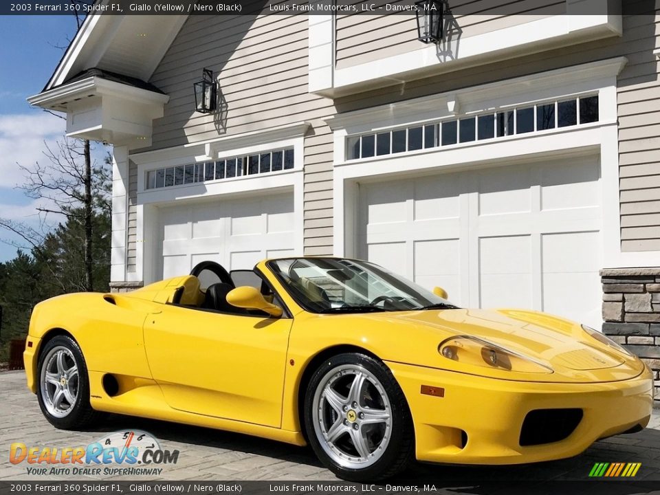 2003 Ferrari 360 Spider F1 Giallo (Yellow) / Nero (Black) Photo #18