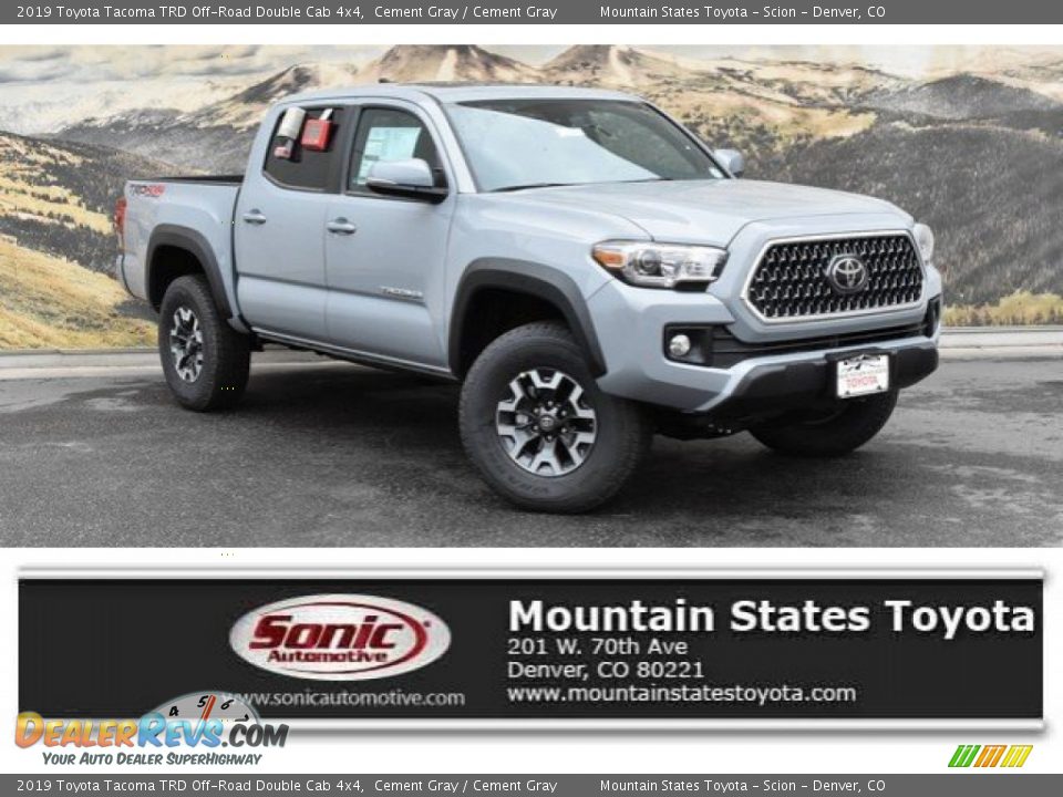 2019 Toyota Tacoma TRD Off-Road Double Cab 4x4 Cement Gray / Cement Gray Photo #1