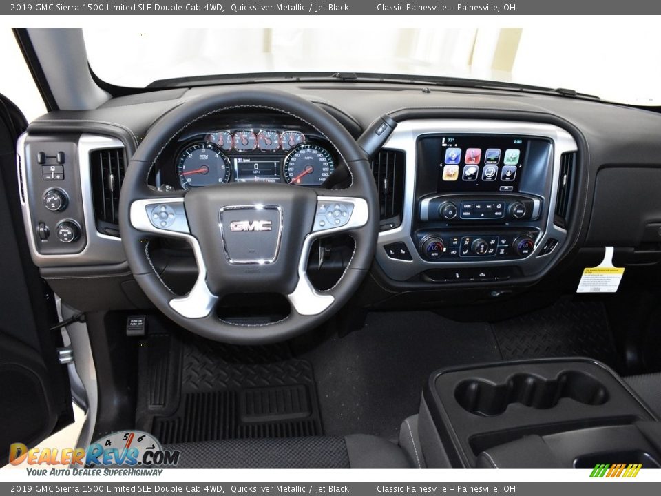 2019 GMC Sierra 1500 Limited SLE Double Cab 4WD Quicksilver Metallic / Jet Black Photo #8