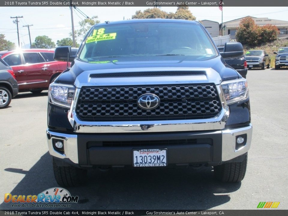 2018 Toyota Tundra SR5 Double Cab 4x4 Midnight Black Metallic / Black Photo #2