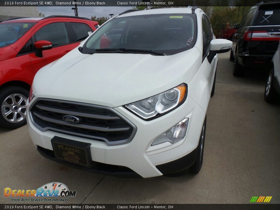 2019 Ford EcoSport SE 4WD Diamond White / Ebony Black Photo #1