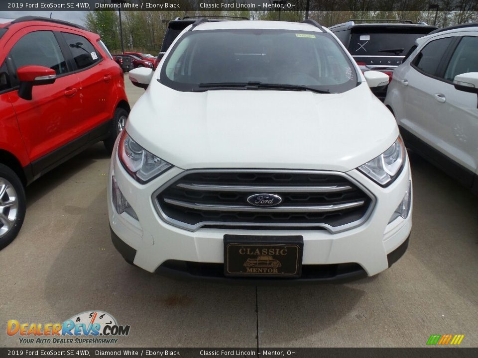 2019 Ford EcoSport SE 4WD Diamond White / Ebony Black Photo #3