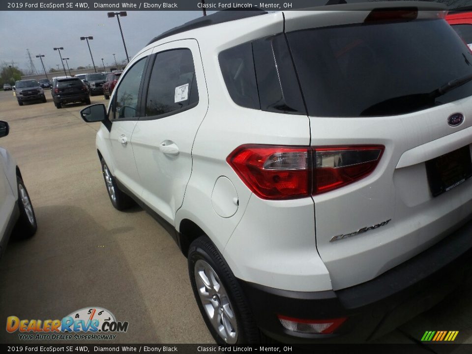 2019 Ford EcoSport SE 4WD Diamond White / Ebony Black Photo #4