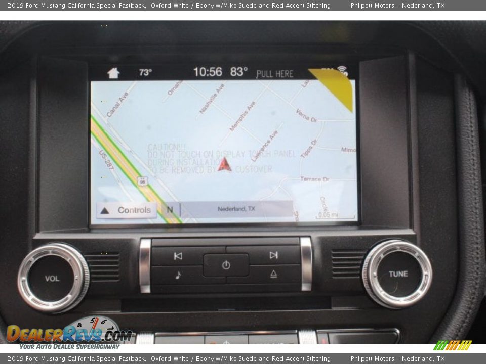 2019 Ford Mustang California Special Fastback Oxford White / Ebony w/Miko Suede and Red Accent Stitching Photo #13